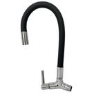 Torneira egaplast mult parede 1/4 v preta 50cm