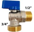 Torneira Esfera Tanque Máquina D Lavar 1/2 X ¾ Metal 1 Saída