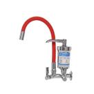 Torneira Filtro Gourmet Flexível Cozinha Parede Vermelha CasaGrande Mundial Água Pura e Design Moderno para Sua Cozinha