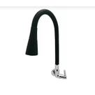 Torneira Flexível Cozinha Preto Parede Duplo Jato Cone 1/4-LUXO