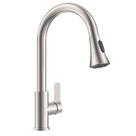 Torneira Goumet Pull Down Cozinha Metal Escovado Mesa Monocomando Bancada