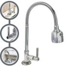 Torneira Gourmet Bancada Para Pia Cozinha Articulada 1/4 de volta Crie & Construa