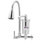 Torneira Gourmet Bica Cone Flexível Inox Chuveirinho com Filtro Cozinha Pia Parede 1/4 de Volta