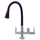 Torneira Gourmet Bica Móvel de Bancada Para Cozinha Tubo Flexível Com Arejador Cone Preto Para Filtros ou Máquina Lava Louças e Roupas 7143