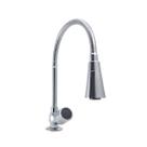 Torneira Gourmet Cônico Duplo Jato Metal Inox Pia Cozinha Mesa / Bancada Luxo C39 Torneira Gourmet Cônico Duplo Jato Metal Inox Pia Cozinha Mesa / Bancada Luxo C39