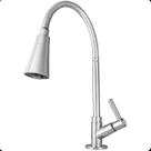 Torneira Gourmet Cozinha Bancada ABS Cromada Bica Flexível 2 Jatos Giratória Alta Pressão