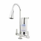 Torneira Gourmet Cozinha Com Filtro Bancada Mesa Pia em Metal Dois Jatos Flexível 1/4 de Volta