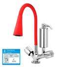 Torneira Gourmet Cozinha Filtro Cone 2 Jatos Vermelha C50 Torneira Gourmet Cozinha Filtro Cone 2 Jatos Vermelha C50