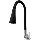 Torneira Gourmet Cozinha Flexivel Cone 2 Jatos Preto Parede 1/4V - Boni