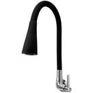 Torneira Gourmet Cozinha Flexível Cone 2 Jatos Preto Parede