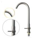 Torneira Gourmet Cozinha Mesa Inox 304 Escovado Bica Alta