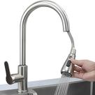 Torneira Gourmet Cozinha Monocomando Extensível de Bancada Pia Pull Down Escovado Misturador 2 Modos Jato Chuveiro Torneira Gourmet Cozinha Monocomando Extensível de Bancada Pia Pull Down Escovado Misturador 2 Modos Jato Chuveiro