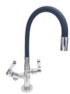 Torneira Gourmet De Mesa Bica Flexível Preta, Saída Máquina