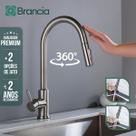 Torneira Gourmet Extensível Cozinha Flexia Monocomando Inox 304 Ducha Luxo Misturador Escovado Bancada Com Garantia