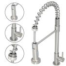 Torneira Gourmet Flexível Bancada Cozinha Água Fria Escovada Torneira Gourmet Flexível Bancada Cozinha Água Fria Escovada