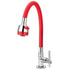 Torneira Gourmet Flexível Cozinha Mesa Vermelha 1/4 de Volta