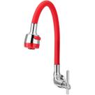 Torneira Gourmet Flexível de Cozinha Parede Vermelha 1/4 de Volta Torneira Gourmet Flexível de Cozinha Parede Vermelha 1/4 de Volta
