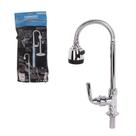 Torneira Gourmet Flexível de Mesa com Ducha - Inox