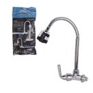 Torneira Gourmet Flexível de Parede com Ducha - Inox