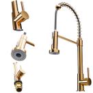 Torneira Gourmet Flexível Monocomando Rosê Gold Bancada Pia Torneira Gourmet Flexível Monocomando Rosê Gold Bancada Pia
