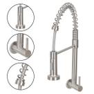 Torneira Gourmet Flexível Parede Cozinha Escovada Água Fria Torneira Gourmet Flexível Parede Cozinha Escovada Água Fria