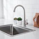 Torneira Gourmet Importada em Aço Inox Escovado Sofisticação Resistência Tall 30cm Cozinha