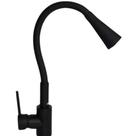 Torneira Gourmet Inox Cano Emborrachado Preto Fosco Luxo!!!