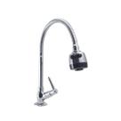 Torneira Gourmet Metal Inox Pia Cozinha Mesa / Bancada Luxo C-51 FP Torneira Gourmet Metal Inox Pia Cozinha Mesa / Bancada Luxo C-51 FP