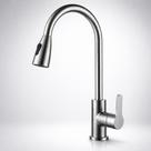 Torneira gourmet monocomando com ducha extensível inox