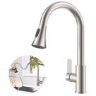 Torneira Gourmet Monocomando Com Extensor Ducha Luxo Inox Cozinha Lavanderia Acabamento Fosco