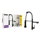 Torneira gourmet monocomando com spray extensor - preto