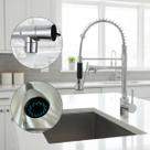 Torneira Gourmet Monocomando Cromada com Dupla Saída de Água para Cozinha