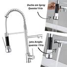 Torneira Gourmet Monocomando Cromada Cozinha Pia 50cm