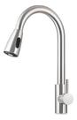 Torneira Gourmet Monocomando Extensível 40cm Aço Inox Escovado Água Quente Fria Design Premium Domum