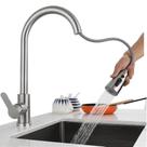 Torneira Gourmet Para Cozinha com Ducha Extensiva Móvel 50cm com Funções Jato e Chuveirinho Registro Monocomando e Misturador Água Quente e Fria