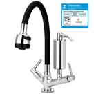 Torneira Gourmet Preta Filtro Slim Cozinha Mesa C51