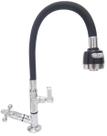 Torneira gourmet tubo preto com arejador botão