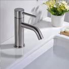 Torneira Inox Lavatório Bancada Baixa Monocomando Escovada Inox , Grascan