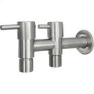 Torneira Inox Tanque Dupla Com Saída Maquina de Lavar ¾ Pol Parede Lavanderia Cozinha Inox 304 Escovado Torneira Multiuso ½