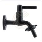Torneira Jardim Tanque Maquina De Lavar Preta Metal C/ Bico1/4 Volta 1130 C-66 ALL BLACK Cód. 1382-P