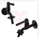 Torneira Jardim Tanque Maquina De Lavar Preta Metal C/ Bico1/4 Volta 1130 C-66 ALL BLACK Cód. 1382-P
