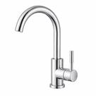 Torneira Lavabo Banheiro Lavatorio Monocomando Bancada Metal Inox Prata Quebec