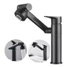 Torneira Lavabo Banheiro Monocomando Luxo 360 Rotativa Preta