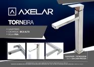 Torneira Lavatório/Banheiro Luxo Bica Alta Cromada 1/4 de Volta - Água Fria