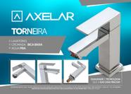 Torneira Lavatório/Banheiro Luxo Bica Baixa Cromada 1/4 de Volta - Água Fria