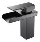 Torneira Lavatório Cascata Black Monocomando Baixa Preto