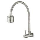Torneira Metal Inox Gourmet Pia Cozinha Luxo Parede