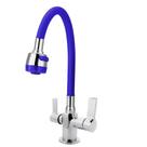 Torneira Misturador Monobloco Cozinha Gourmet Azul Mesa
