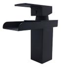 Torneira Misturador Monocomando Cascata Banheiro Preta Baixa Acabamento Fosco Cor Preto Torneira Misturador Monocomando Cascata Banheiro Preta Baixa Acabamento Fosco Cor Preto