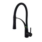 Torneira Misturador Monocomando De Cozinha Gourmet Silicone Preto Fosco